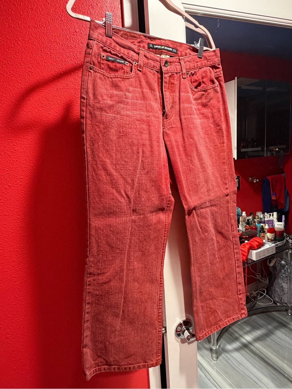 DKNY Red Bootcut Women's Jeans